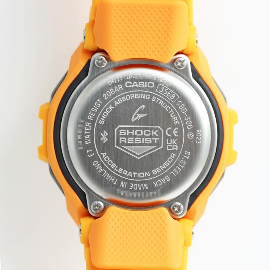 カシオ GショックG-SHOCK GBD-300 イエロー G-SHOCK gショック CASIO G-SQUAD GBD-300-9 モバイルリンク イエロー