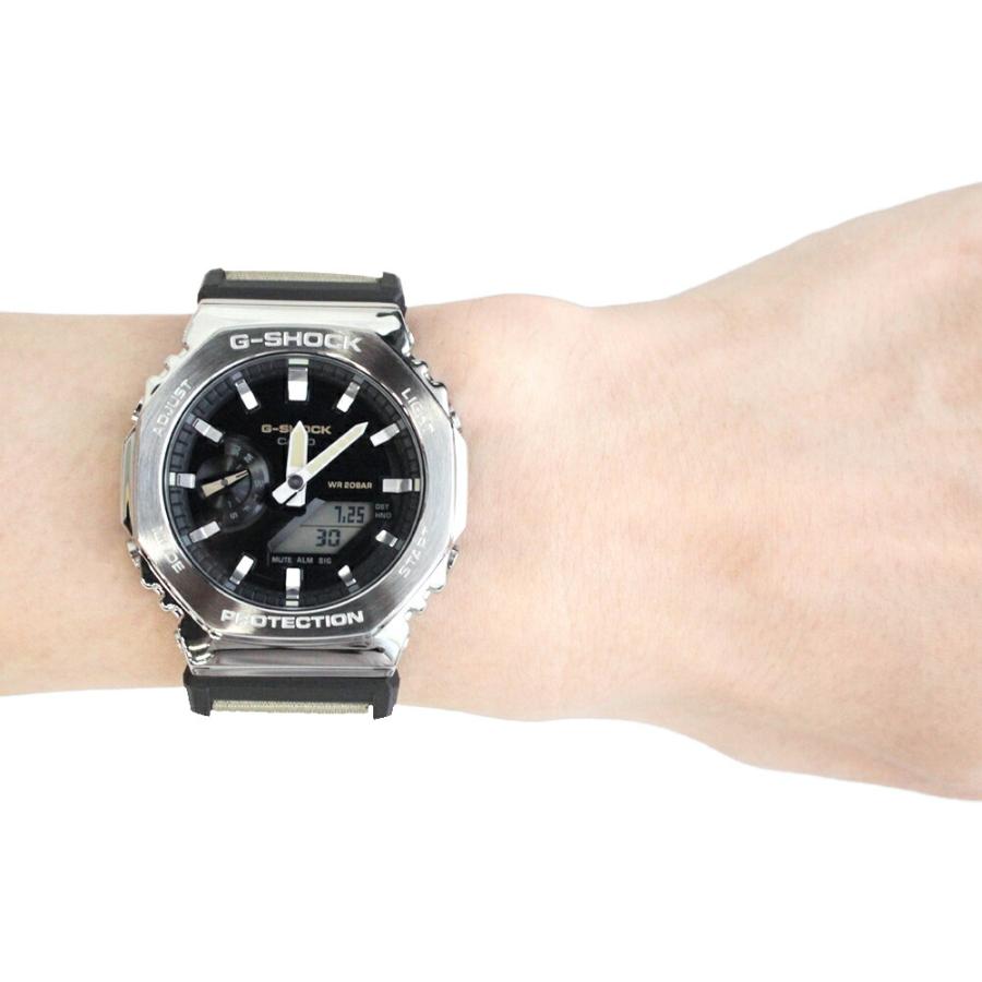 CASIO カシオ G-SHOCK ジーショック Gショック 2100 Series 腕時計 時計 メンズ アナデジ クロスバンド ブラック  サンドベージュ GM-2100C-5A 1年保証
