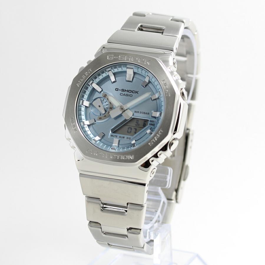 G-SHOCK GM-2110D-7AJFシルバー メタルバンド フルメタル G-SHOCK メタルカバード GM-2110D-7AJF メンズ 電池式 アナデジ