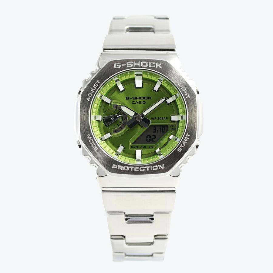痛*ど様 【極美品！】G-SHOCK CASIO GM-2110D-3A G-Shock G-Steel Octagonal Lime Green Dial Watch GM-2110D-3A