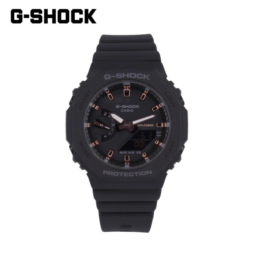 CASIO カシオ G-SHOCK ジーショック Gショック 腕時計 時計 レディース メンズ クオーツ ブラック ピンクゴールド GMA-S2100-1A 1年保証 送料無料 父の日｜tokei-tokia