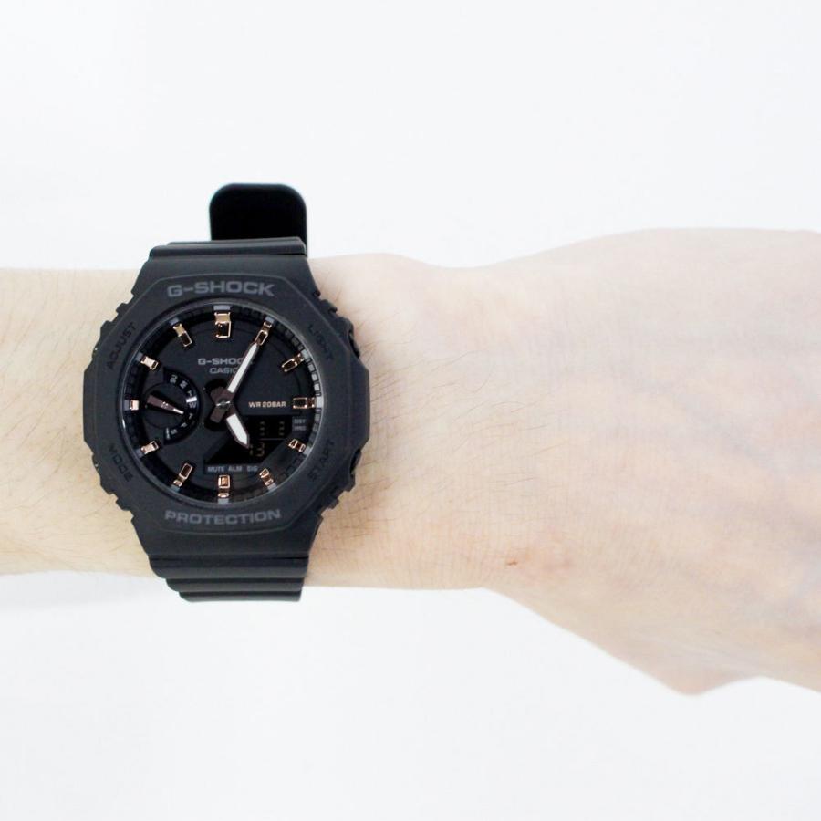 CASIO カシオ G-SHOCK ジーショック Gショック 腕時計 時計 レディース メンズ クオーツ ブラック ピンクゴールド GMA-S2100-1A 1年保証 送料無料 父の日｜tokei-tokia｜05