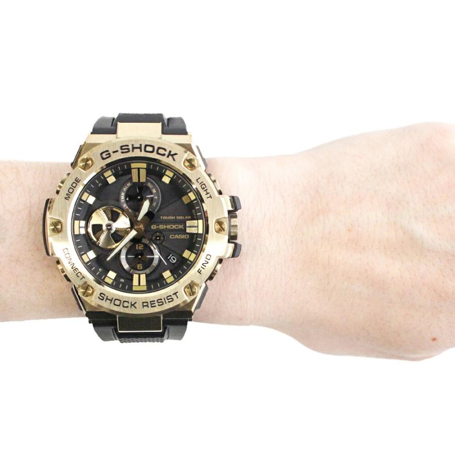 【美品】G-SHOCK GST-B100GB-1A9DR タフソーラー GSTB100GB1A9 | Black and Gold G-STEEL Watch | CASIO