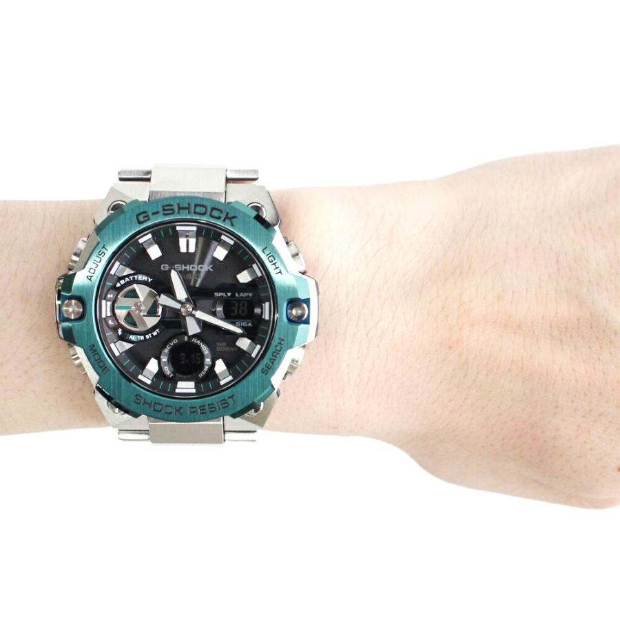 時計 CASIO G-SHOCK GST-B400CD-1A3JF Bluetooth GSTB400CD1A3 | Green G-Steel Watch - G-SHOCK | CASIO