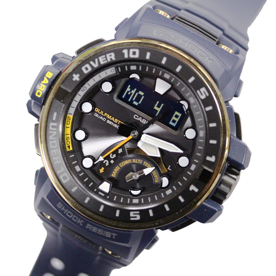 稼働 美品 G-SHOCK ガルフマスター GWN-Q1000NV 電波ソーラー G-SHOCK カシオ gショック CASIO 腕時計 メンズ デジタル MASTER OF G