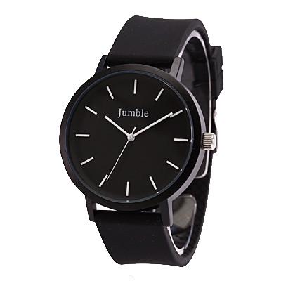 Jumble ジャンブル 42mm 腕時計 時計 メンズ レディース ユニセックス アナログ 防水 カラフルラバー カジュアル シンプル 学生 ペア Jmst03 Bk2 Jmst03 Bk2 時計倉庫tokia 通販 Yahoo ショッピング