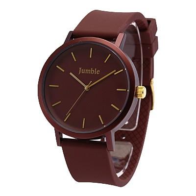 Jumble ジャンブル 42mm 腕時計 時計 メンズ レディース ユニセックス アナログ 防水 カラフルラバー カジュアル シンプル 学生 ペア Jmst03 Br Jmst03 Br 時計倉庫tokia 通販 Yahoo ショッピング