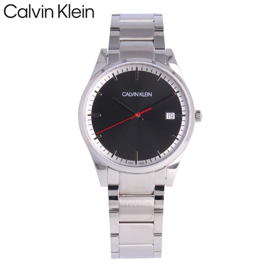 CALVIN KLEIN カルバンクライン  時計 メンズ クオーツ 3針 メタル シルバー ブラック K4N2114X プレゼント ギフト 1年保証 送料無料 母の日｜tokei-tokia