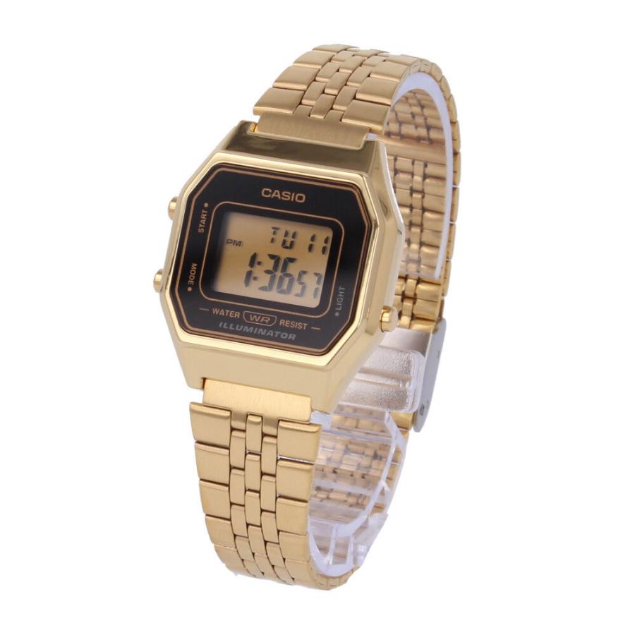 クーポン配布中！CASIO カシオ カシオスタンダード 腕時計 時計 レディース クオーツ デジタル メタル ゴールド ブラック LA680WGA-1 父の日｜tokei-tokia｜02