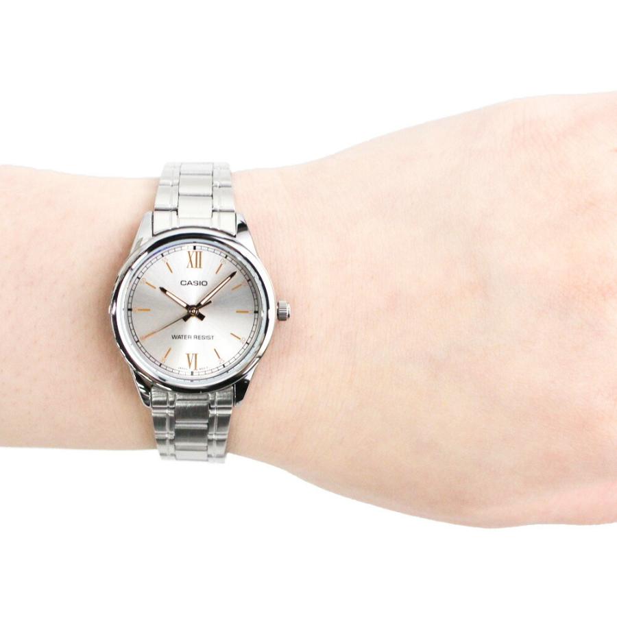 CASIO カシオ カシオスタンダード チープカシオ チプカシ 腕時計 時計 レディース クオーツ アナログ 3針 ステンレス メタル シルバー LTP-V005D-7B2 1年保証｜tokei-tokia｜05