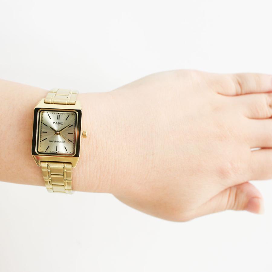 カシオ　CASIO クオーツ　スクエア　ゴールドカラーコンビ　アクセサリー CASIO 腕時計 CASIO（カシオ)クラシックメタルスクエア