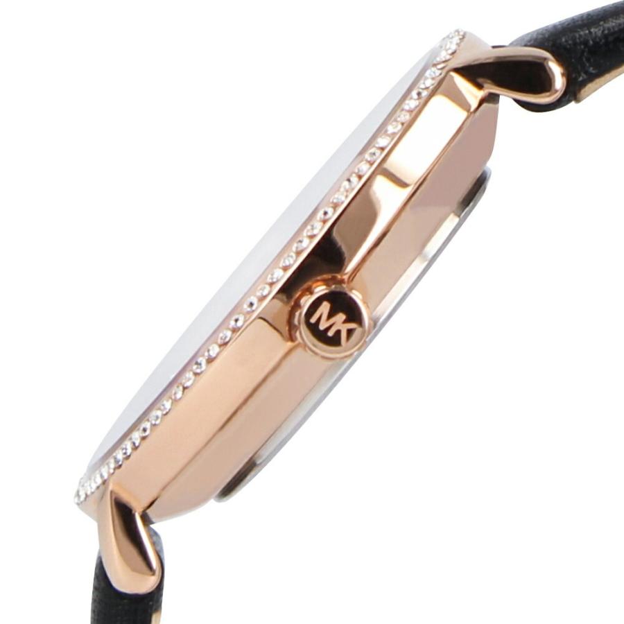 MICHAEL KORS マイケルコース MINI PYPER ミニパイパー腕時計 レディース クオーツ 2針 ステンレス レザー ブラック ...