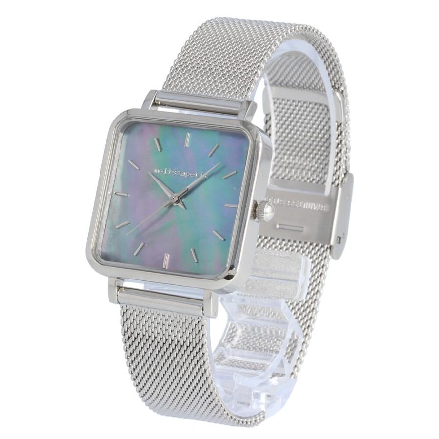 Melissapetit メリッサプティ Mpgt105 腕時計 レディース スクエア 四角 シェル シルバー メッシュベルト Mpgt105 時計倉庫tokia 通販 Yahoo ショッピング