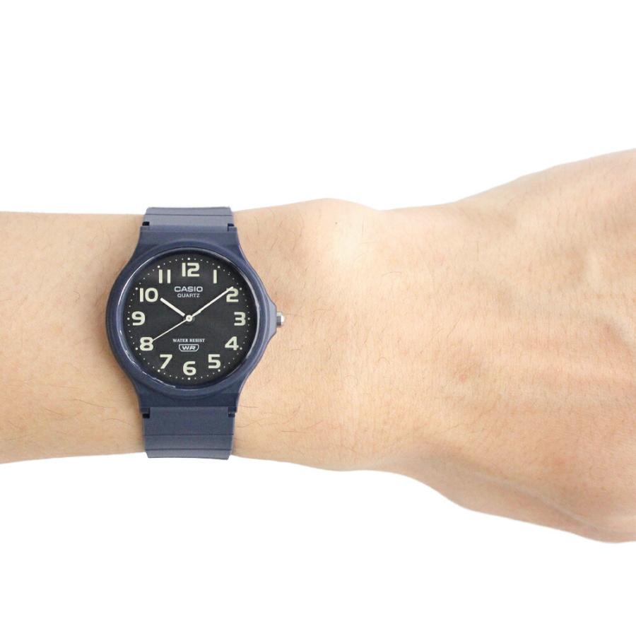 CASIO カシオ チープカシオ チプカシ 腕時計 時計 ユニセックス メンズ レディース クオーツ アナログ 樹脂 ネイビー ブラック MQ-24UC-2B 1年保証 父の日｜tokei-tokia｜05