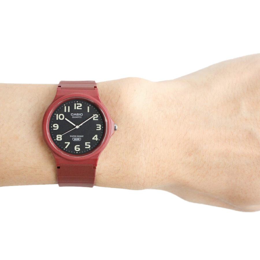 CASIO カシオ チープカシオ チプカシ 腕時計 時計 ユニセックス メンズ レディース クオーツ アナログ 樹脂 レッド ブラック MQ-24UC-4B 1年保証 父の日｜tokei-tokia｜05