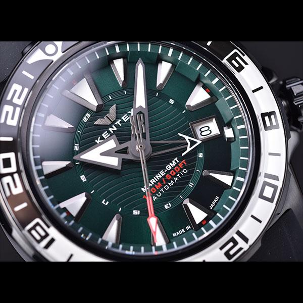 KENTEX（ケンテックス） S820X-03 マリンGMT ブラックPVDxグリーン