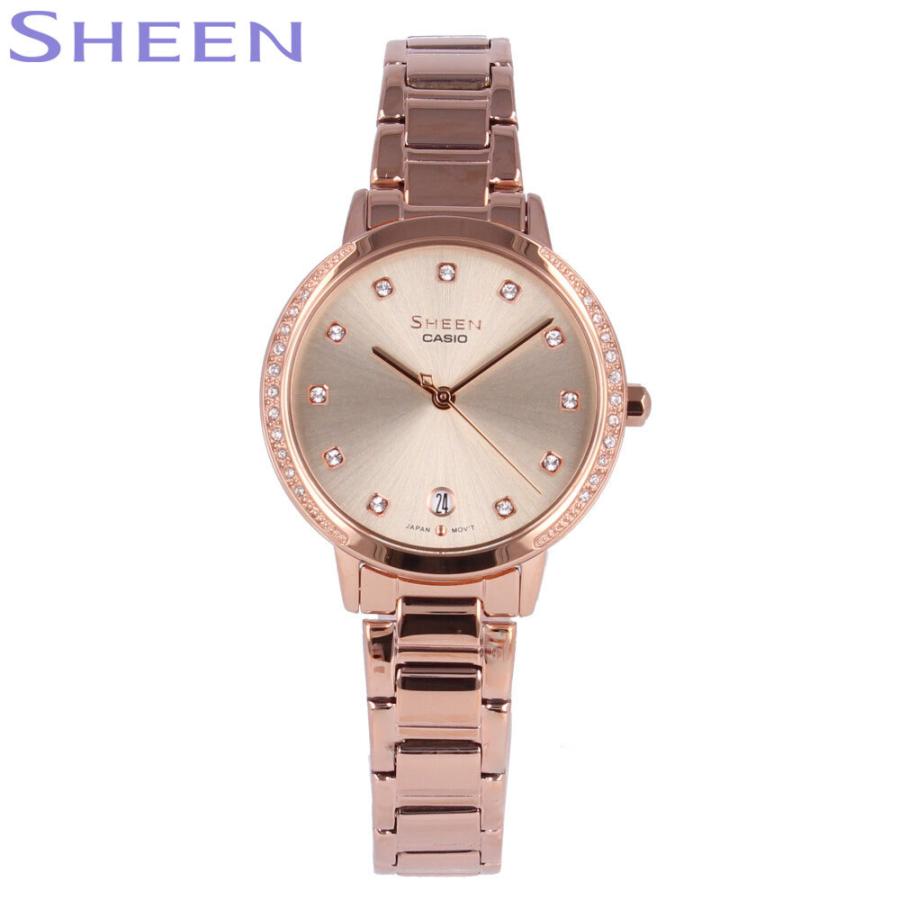 Casio カシオ Sheen シーン 腕時計 時計 レディース クオーツ 新生活 カジュアル ビジネス メタル ローズ ピンクゴールド ゴールド She 4056pg 4a She 4056pg 4a 時計倉庫tokia 通販 Yahoo ショッピング