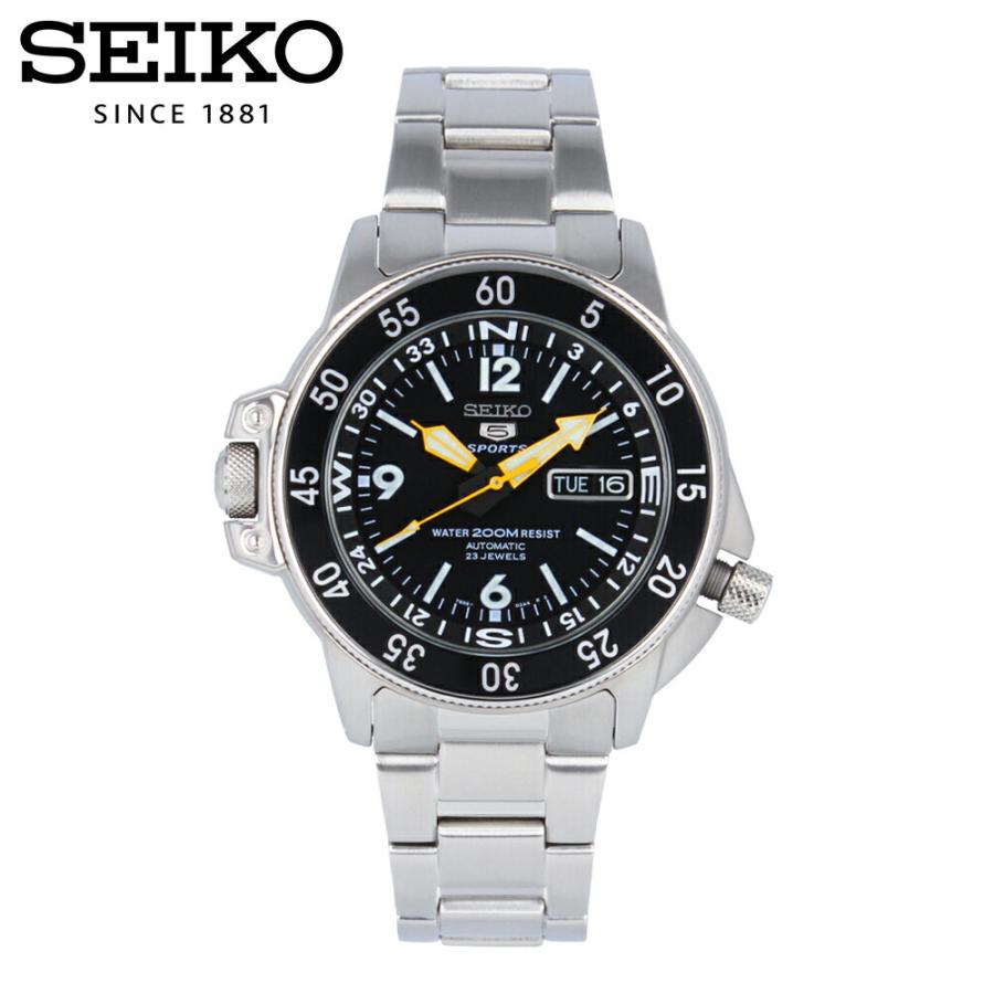 クーポン配布中！SEIKO5 セイコーファイブ スポーツ 腕時計 時計 メンズ 防水 自動巻き アナログ 3針 ステンレス メタル シルバー ブラック  SKZ211K 1年保証 : skz211k : 時計倉庫TOKIA - 通販 - Yahoo!ショッピング