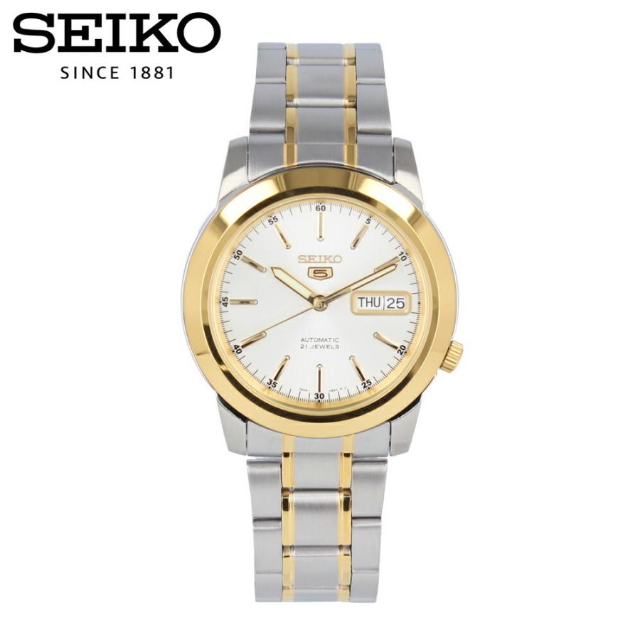 未使用 SEIKO セイコー 腕時計 セレクション オートマチック ゴールド Seiko 5 SEIKO5 セイコーファイブ 21 Jewels メンズ オートマチック