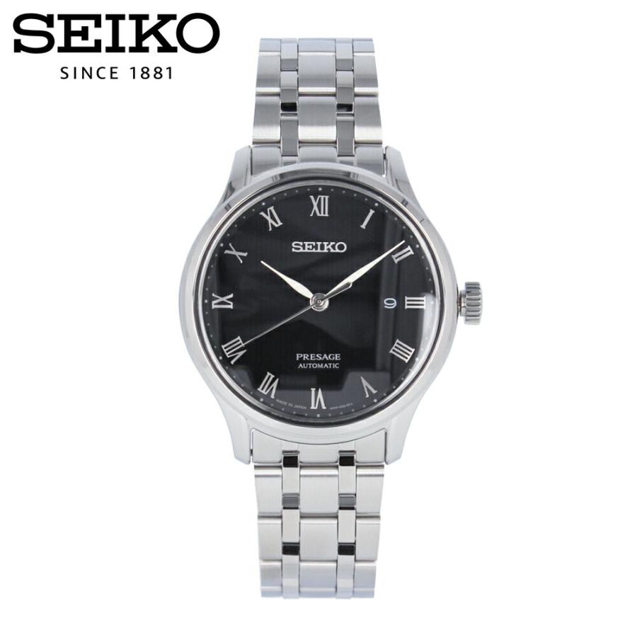 ワ*ス様 SEIKO プレザージュ 自動巻き 腕時計 黒 ビジネス ワ*ス様