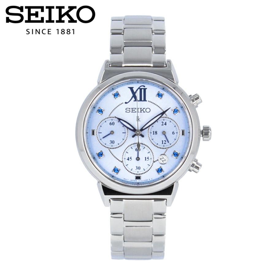 LUKIA ルキア SEIKO セイコー 腕時計 時計 レディース 防水 クオーツ アナログ クロノグラフ ステンレス メタル シルバー ブルー  ストーン SRWZ65P 1年保証 : srwz65p : 時計倉庫TOKIA - 通販 - Yahoo!ショッピング