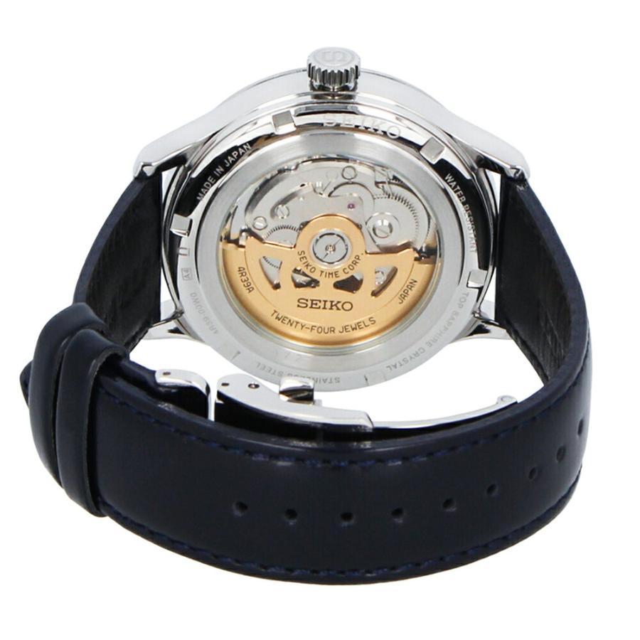 PRESAGE プレザージュ SEIKO セイコー Japanese Garden腕時計 メンズ 自動巻き オープンハート レザー ダーク ...