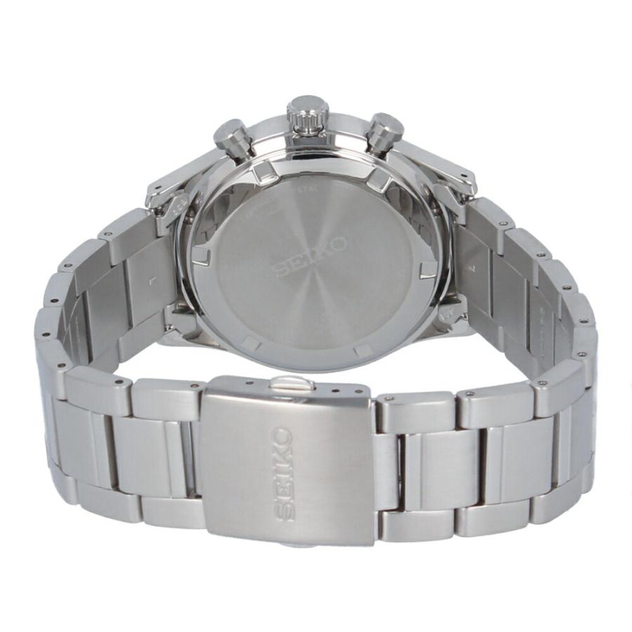 SEIKO クォーツ腕時計 ブラック SEIKO（セイコー） 腕時計 クロノグラフ ブラック 海外モデル SSB415P1