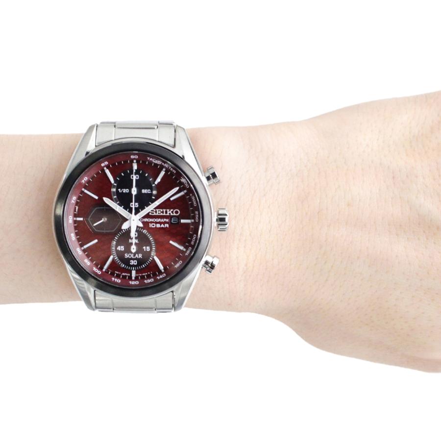 美品　SEIKO　セイコー　ブラック　レッド　ステンレス　ソーラー　メンズ　時計 高コスパ】セイコー ソーラー ダイバーズ 時計 SEIKO 腕時計