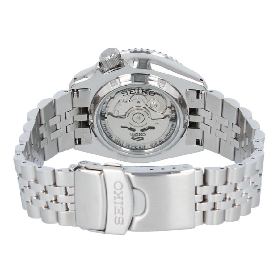 【美品】セイコー5 自動巻き オートマチック メタル ステンレス Seiko 5 SEIKO5 セイコーファイブ SPORTS スポーツ GMT腕時計 メンズ
