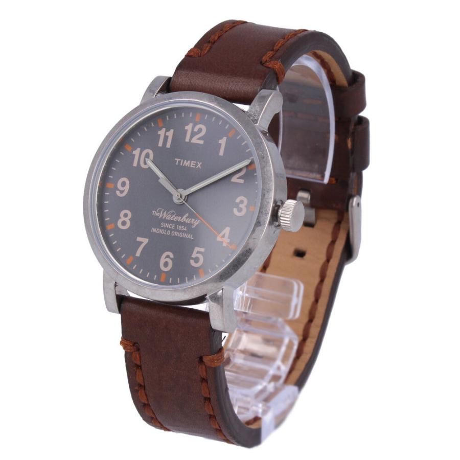TIMEX クォーツ 腕時計 ブラウンレザー TIMEX タイメックス WATERBURY COLLECTION ウォーターベリー