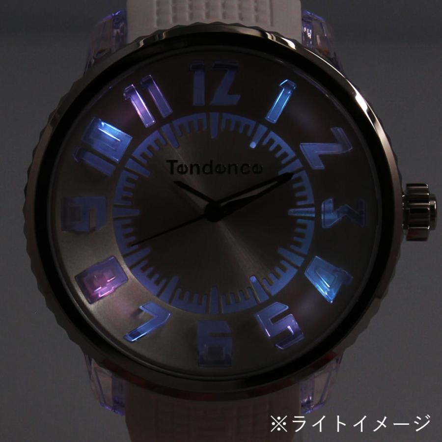 Tendence テンデンス FLASH フラッシュ 腕時計 時計 メンズ 防水 LEDライト クオーツ ラバー ホワイト シルバー TY532003  I