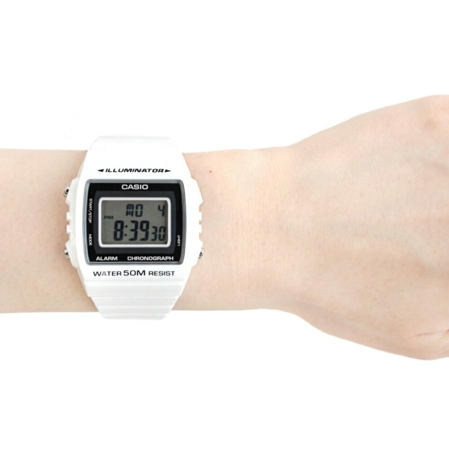 CASIO カシオ カシオスタンダード チープカシオ チプカシ 腕時計 時計 ユニセックス メンズ レディース デジタル ホワイト ブラック W-215H-7A 1年保証 母の日｜tokei-tokia｜06