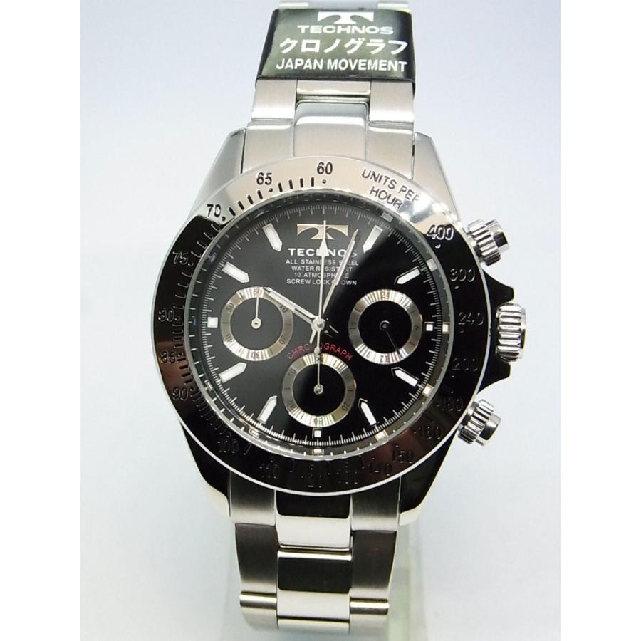 TECHNOS（テクノス） 紳士 クロノグラフ TSM401SB 定価￥38,500-(税込 