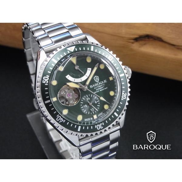 BAROQUE バロック BA3006S-19M ダイバーズ 日本製 セイコーエプソン自動巻き式 メンズ腕時計｜tokei10