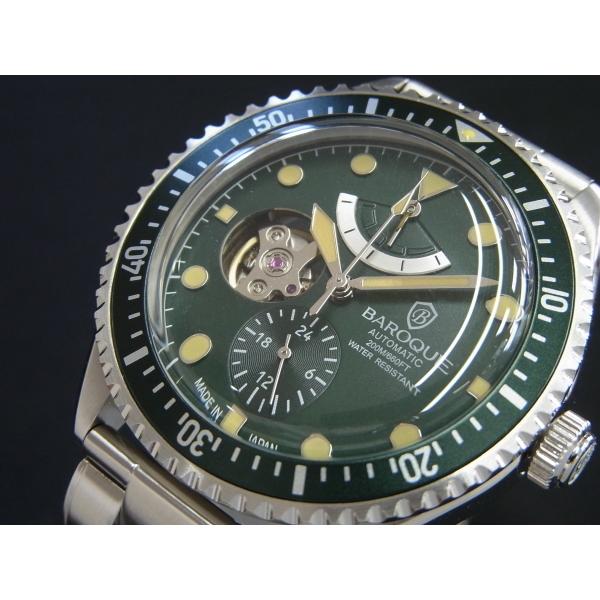 BAROQUE バロック BA3006S-19M ダイバーズ 日本製 セイコーエプソン自動巻き式 メンズ腕時計｜tokei10｜03