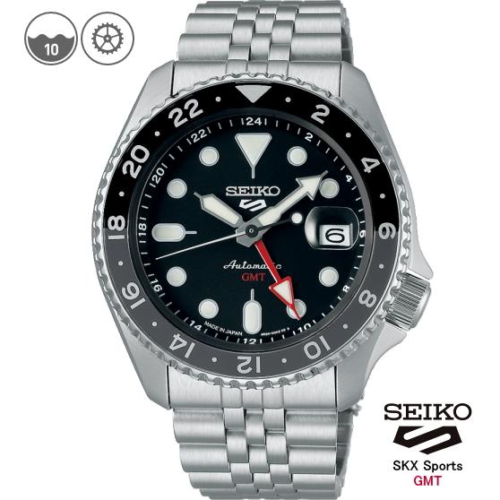 SEIKO5 スポーツ SBSC001 自動巻きGMTブラック Seiko 5 【特典付き】 SEIKO 5スポーツ SBSC001 セイコー5 SPORTS GMT