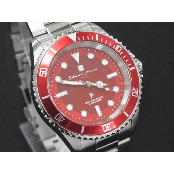 サルバトーレマーラ ソーラー式 電波時計 SM22110-SSRD 新品 正規品 サルバトーレ・マーラ（SALVATORE MARRA） ソーラー式 電波時計