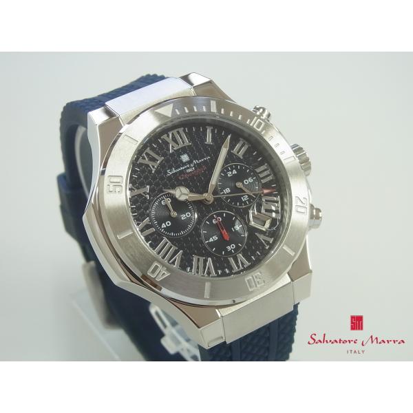 サルバトーレマーラ SM23106-SSBL SalvatoreMarra  クロノグラフ メンズ腕時計