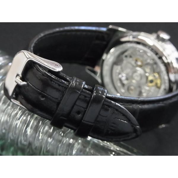 オレオール AUREOLE SW614M-03 自動巻き式時計 スケルトンウオッチ 