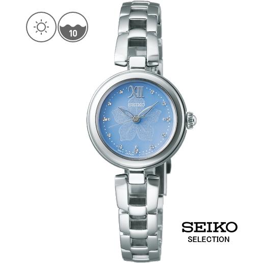 SEIKO SEIKOセレクション SWFA195 ソーラー時計 花柄文字盤 SEIKO SEIKOセレクション SWFA195 ソーラー時計 花柄文字盤