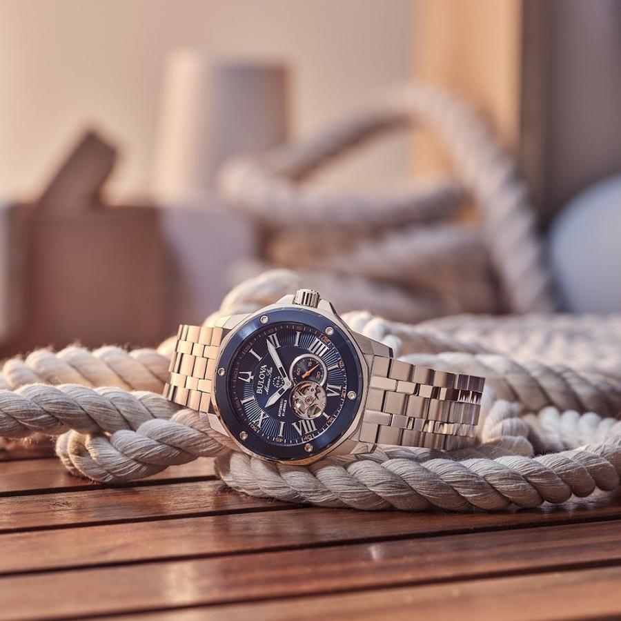 ブローバ BULOVA 98A302 マリンスター オートマチック 国内正規品 腕時計の画像