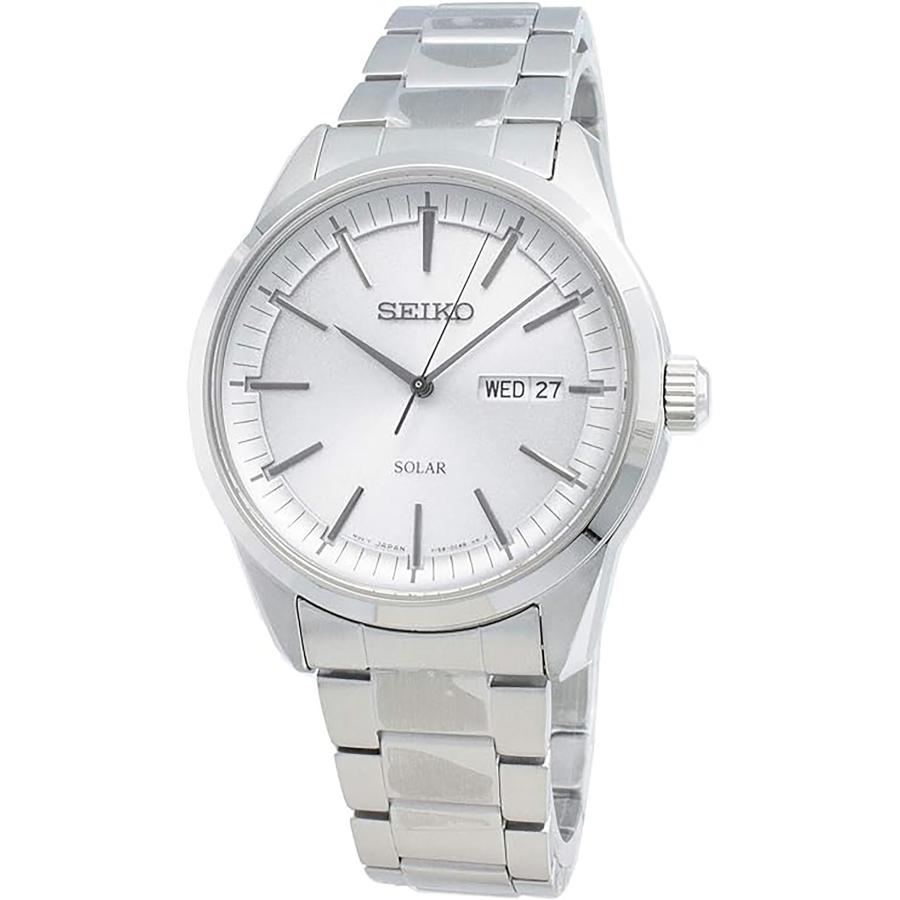 [10年保証] [生産終了 稀少海外モデル] SEIKO SNE523P1 [英語 スペイン語 カレンダー] セイコー ソーラー クオーツ 100m防水 [逆輸入モデル]の画像