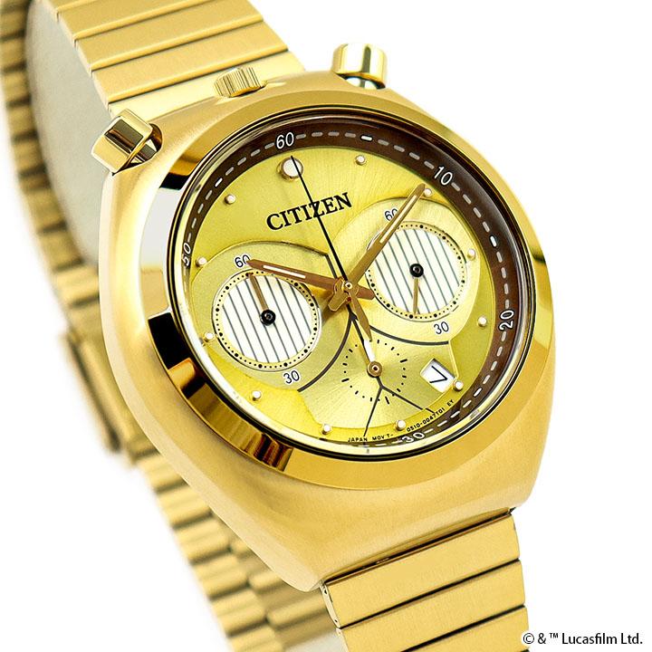 シチズン 腕時計 citizen メンズ シチズン コレクション レコードレーベル ツノクロノ スター・ウォーズ C-3PO 限定モデル AN3662-51W｜tokeiten｜05