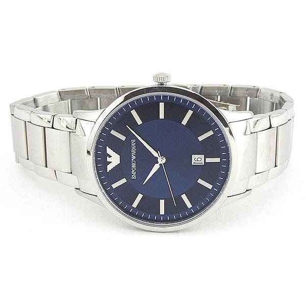 EMPORIO ARMANI エンポリオアルマーニ メンズ 青 ブルー 銀 EMPORIO ARMANI エンポリオアルマーニ メンズ 青 ブルー 銀