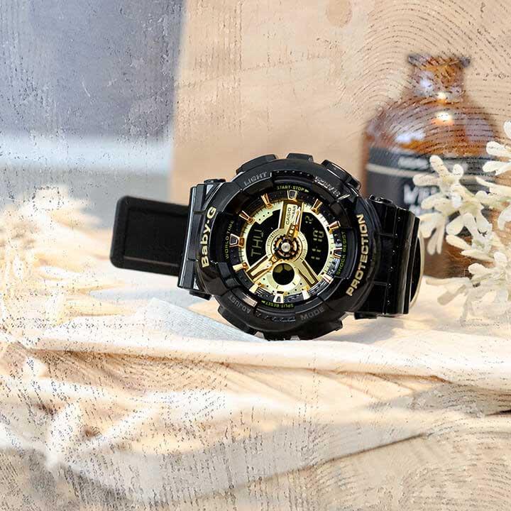 レディース腕時計 デジタル BABY-G CASIO ブラック - 腕時計(デジタル)