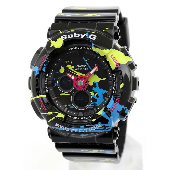 BABY-G Baby-G ベビ−G CASIO カシオ BA-120SPL-1A Splatter Pattern 