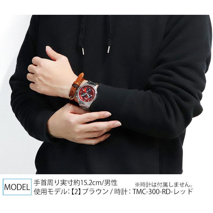 ミニ巾着付き ネコポス メンズ レザーブレスレット シンプル ペア レザー 革 ヴィンテージテイスト 黒 ブラック 茶色 ブラウン 赤 レッド 青 ブルー | ブランド登録なし | 02