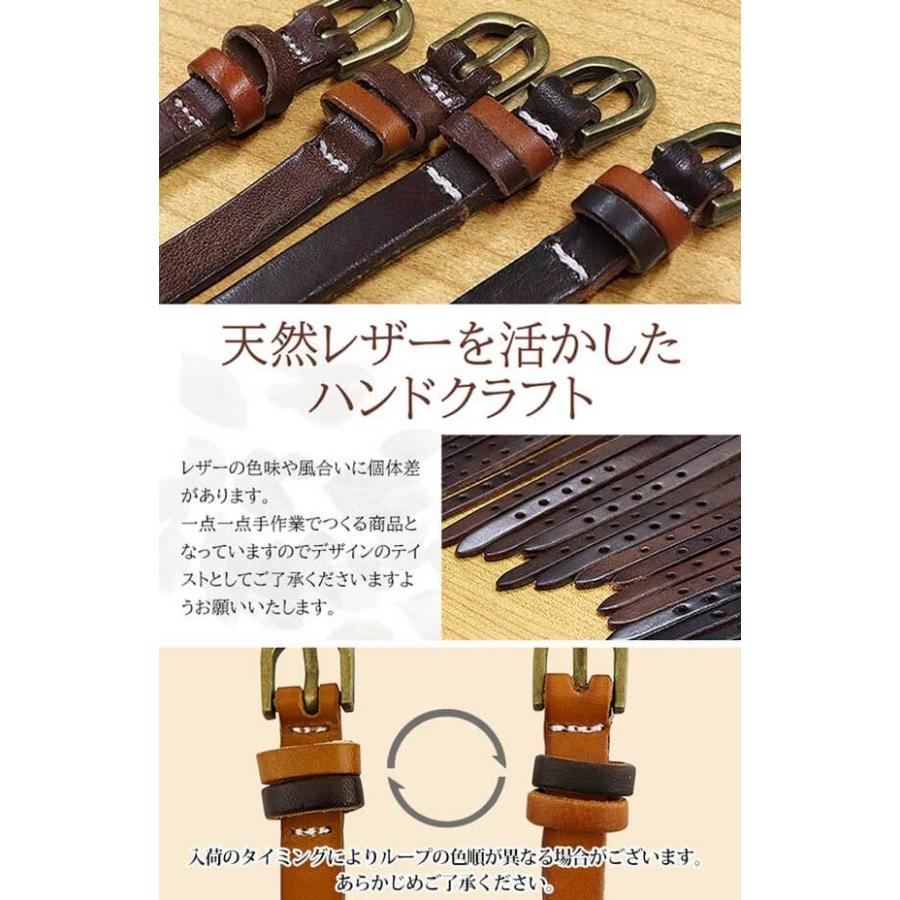 ミニ巾着付き ネコポス メンズ レザーブレスレット シンプル ペア レザー 革 ヴィンテージテイスト 黒 ブラック 茶色 ブラウン 赤 レッド 青 ブルー | ブランド登録なし | 03