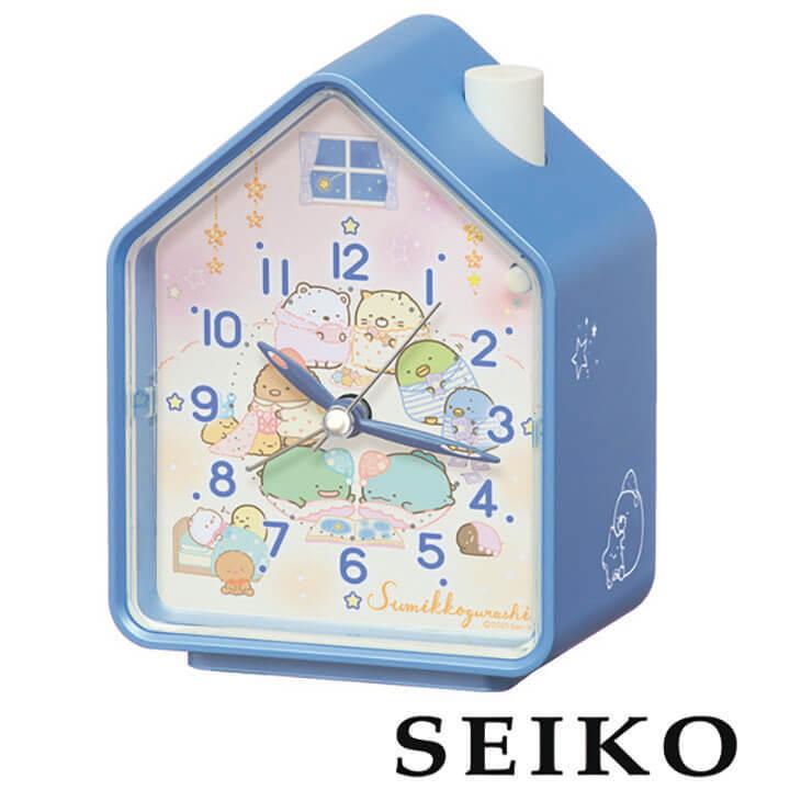 セイコー Seiko セイコークロック 時計 置き時計 目覚まし時計 すみっコぐらし キャラクター キャラ かわいい 子供 女の子 青 ブルー 白 ホワイト 国内正規品 腕時計 メンズ アクセの加藤時計店 通販 Paypayモール