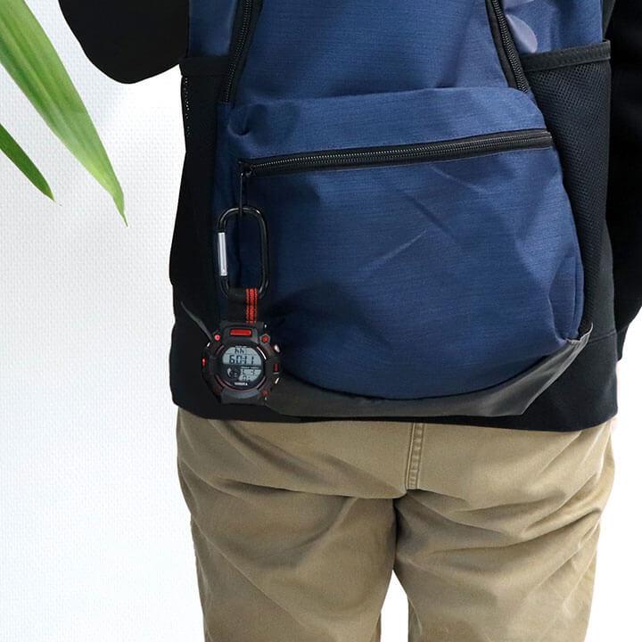 鞄につける時計 ハンギングウォッチ ハングウォッチ カラビナ フックウォッチ キーホルダー 鞄  ランドセル リュック デジタル CREPHA クレファー ネコポス | CREPHA | 04